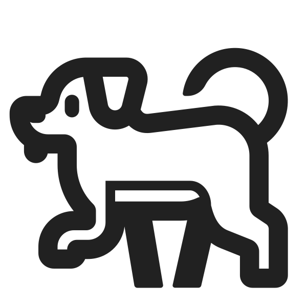 Dog High Contrast Vector