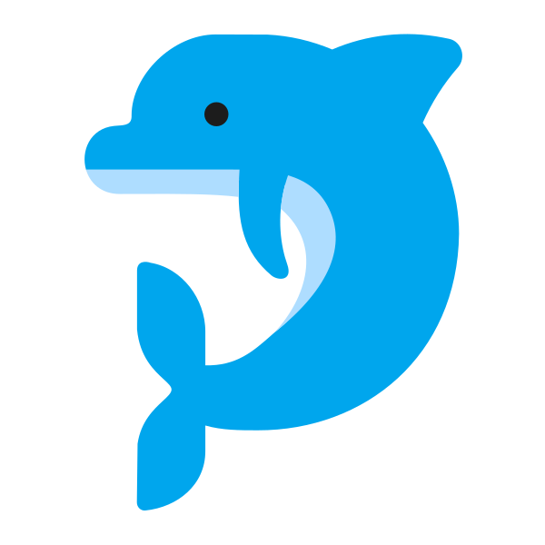 Dolphin Flat Vector