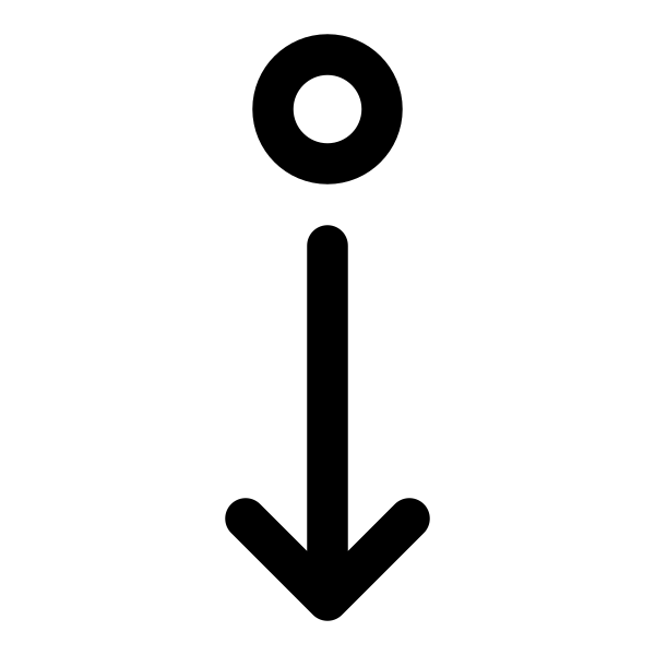 Dot Arrow Down