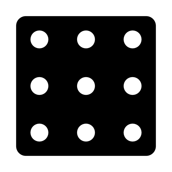 Dots Grid 3x3 Vector