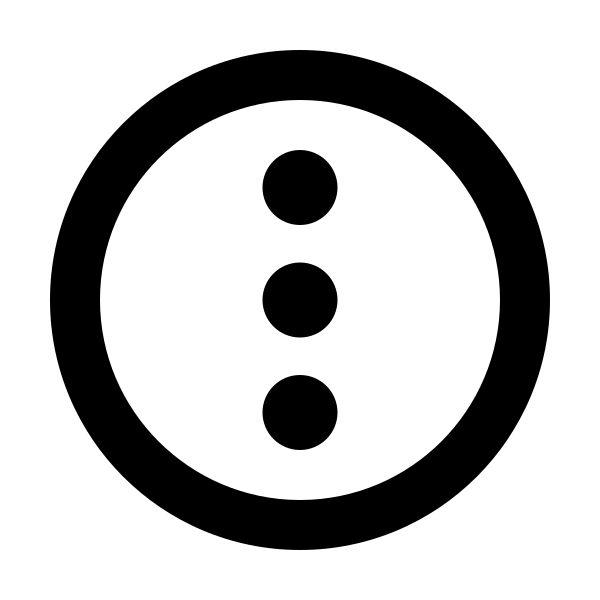Dots Vertical Circle Outline