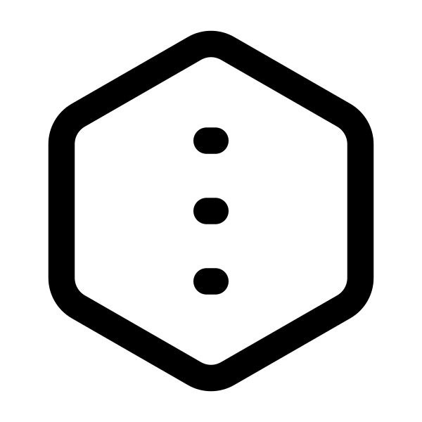Dots Vertical Hexagon
