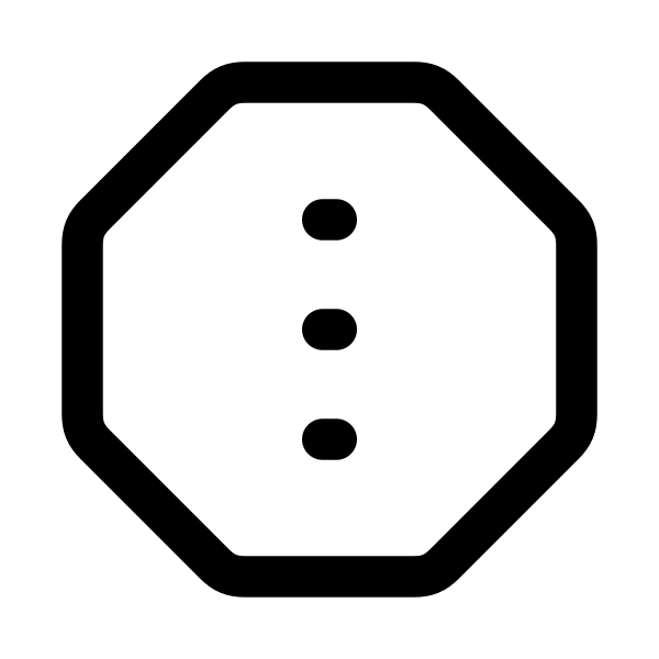 Dots Vertical Octagon