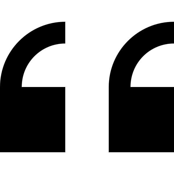 Double Quote Serif Left