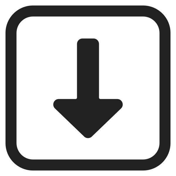 Down Arrow High Contrast Vector