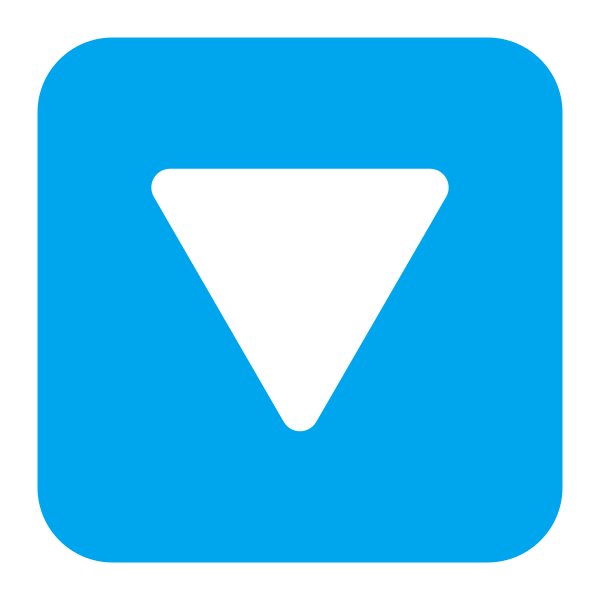 Downwards Button Flat