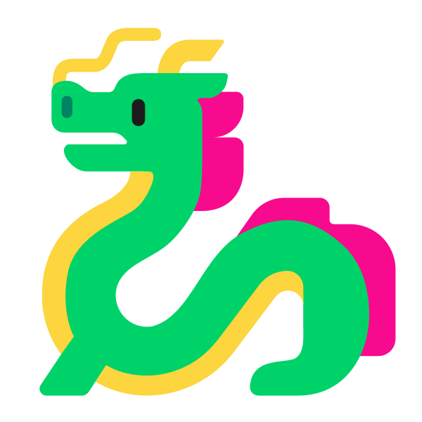 Dragon Flat Vector
