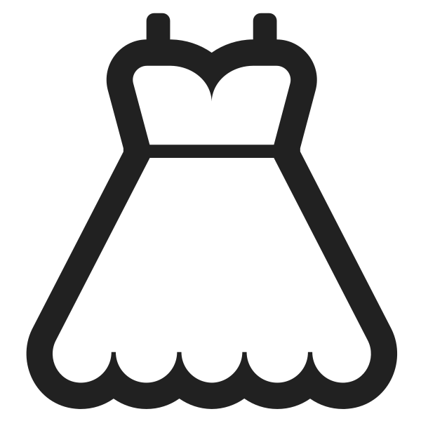 Dress High Contrast Vector
