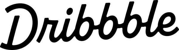 Dribbble Wordmark Light Vector