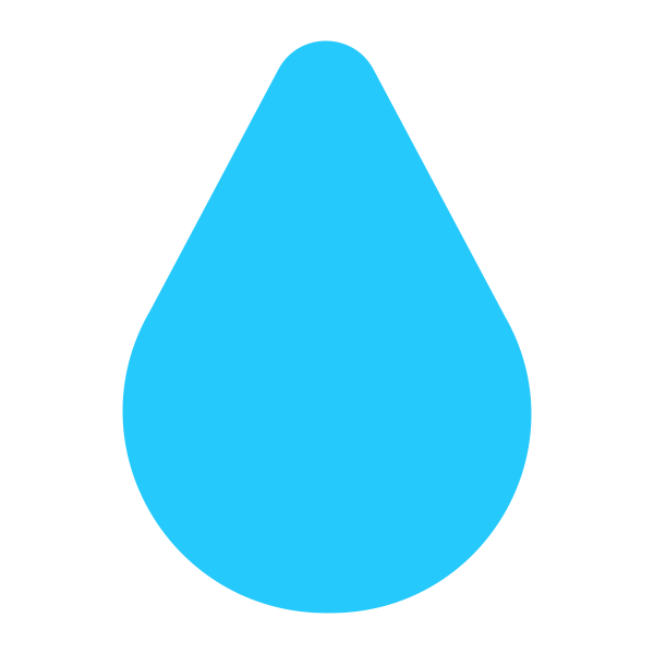 Droplet Flat Vector