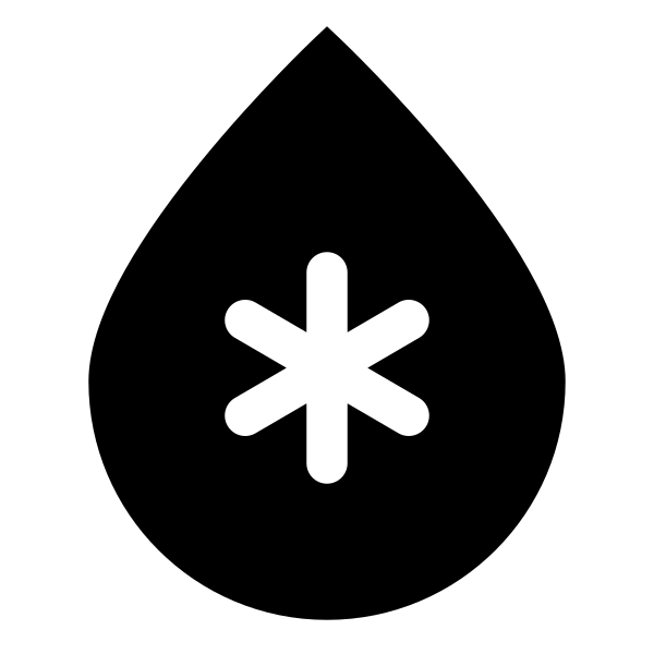 Droplet Snow Flake In Vector