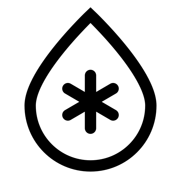 Droplet Snow Flake In