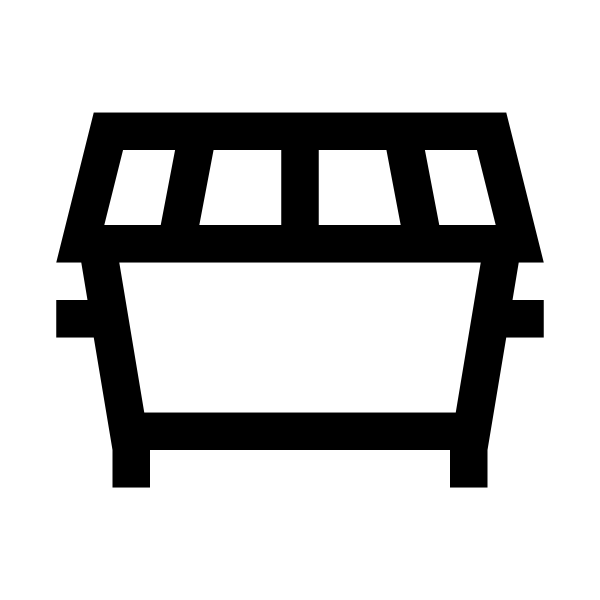 Dumpster Solid Vector