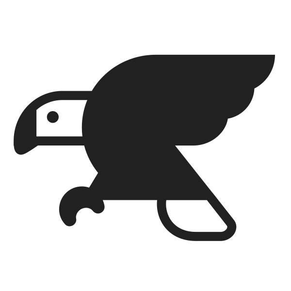 Eagle High Contrast Vector