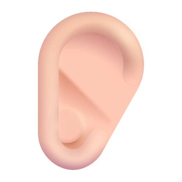 Ear Color Light Vector