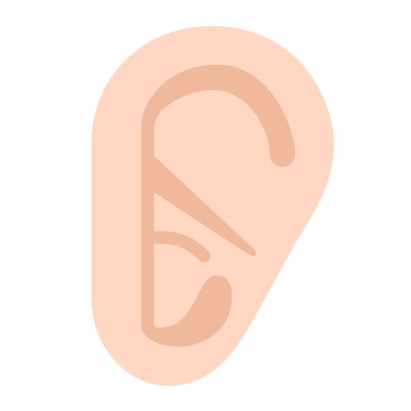 Ear Flat Light Vector