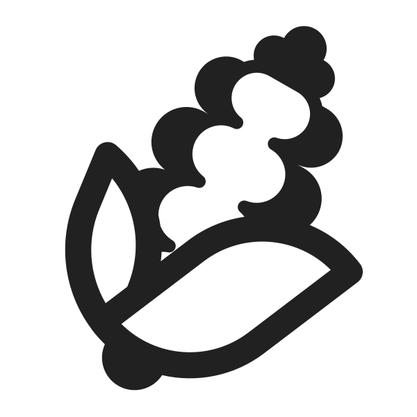 Ear Of Corn High Contrast Vector