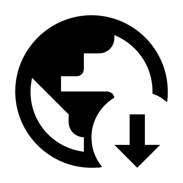 Earth Arrow Down
