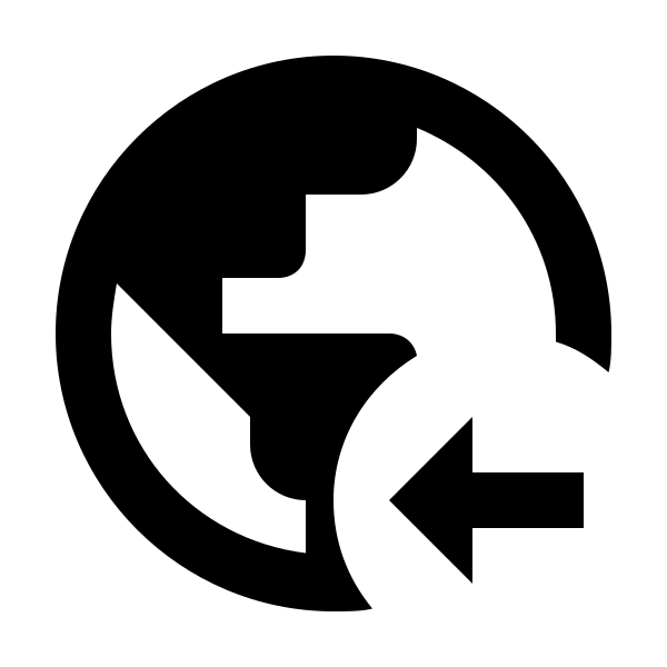 Earth Arrow Left