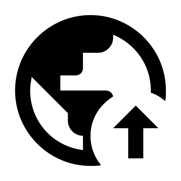 Earth Arrow Up