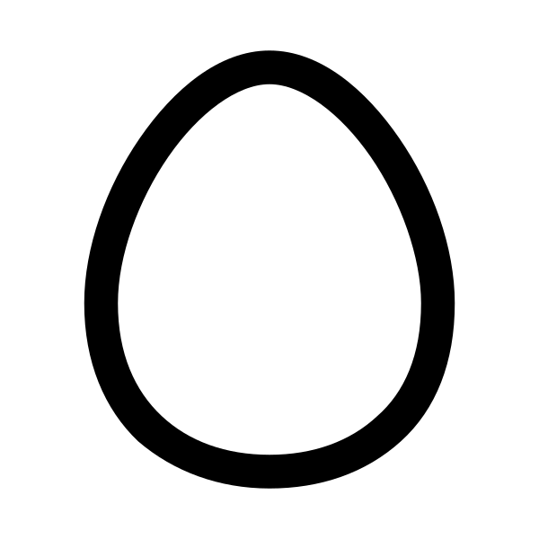 Egg Solid Vector