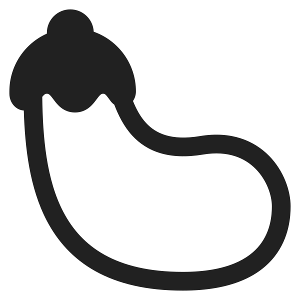 Eggplant High Contrast Vector