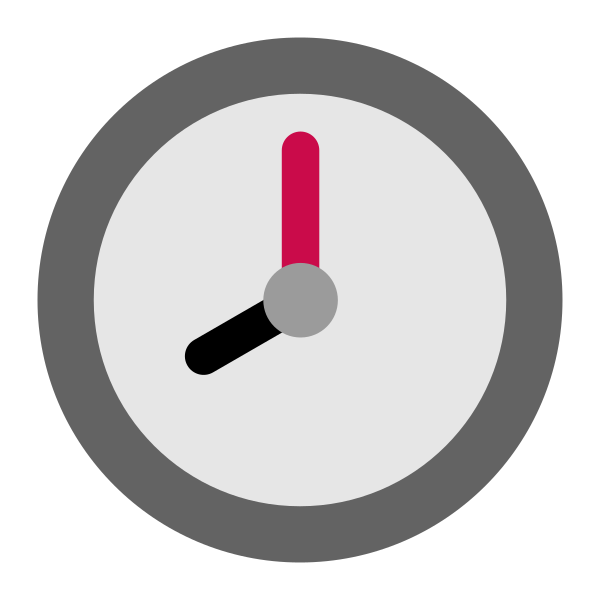 Eight Oclock Flat Vector