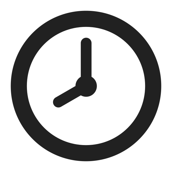 Eight Oclock High Contrast Vector