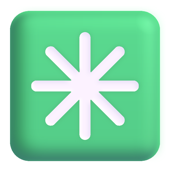 Eight Spoked Asterisk Color Vector