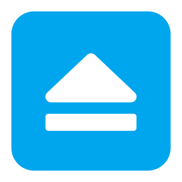 Eject Button Flat Vector