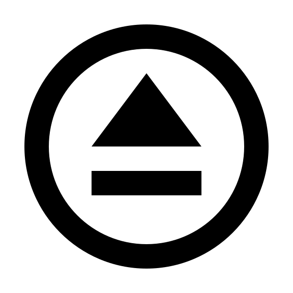 Eject Circle Outline