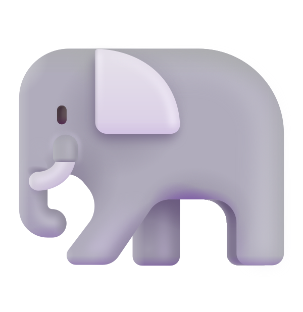 Elephant Color Vector