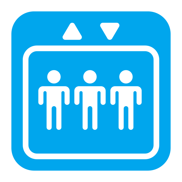 Elevator Flat Vector