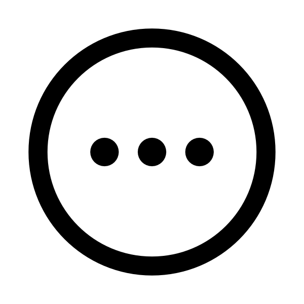 Ellipsis Horizontal Circle Vector