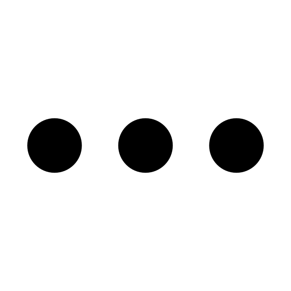 Ellipsis Horizontal Sharp