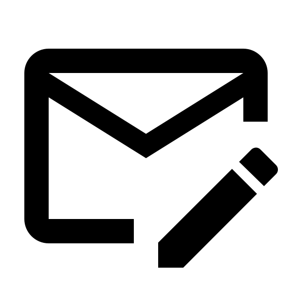 Email Edit Outline