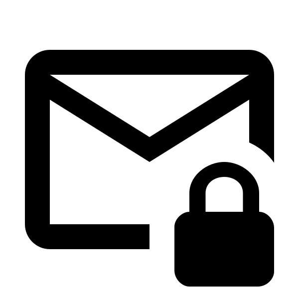 Email Lock Outline