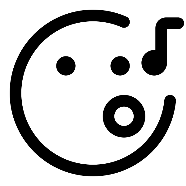 Emoji Sing Right Note