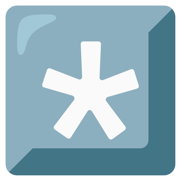 Emoji U002a 20e3