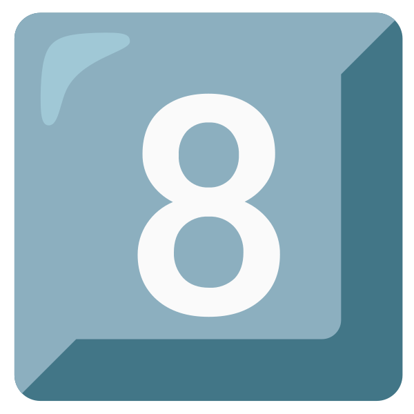 Emoji U0038 20e3