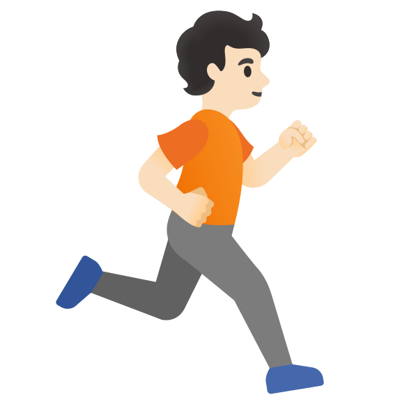 Emoji U1f3c3 1f3fb 200d 27a1