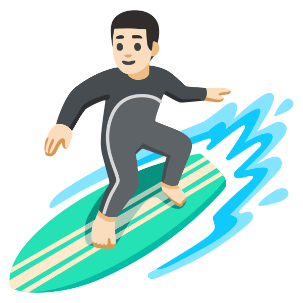 Emoji U1f3c4 1f3fb 200d 2642