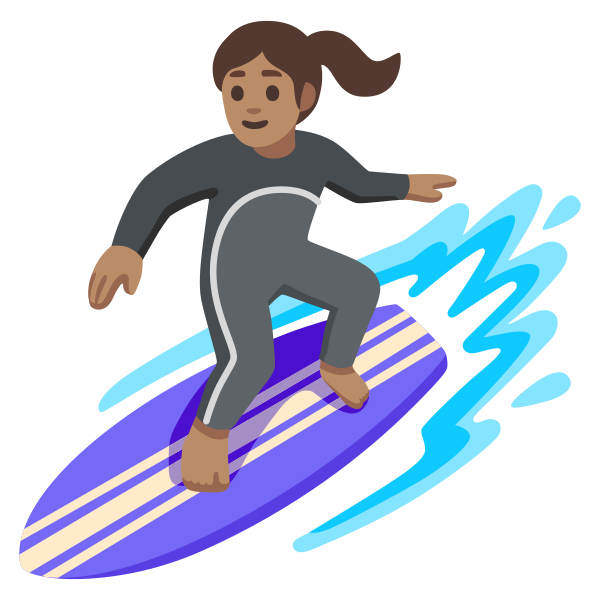 Emoji U1f3c4 1f3fd 200d 2640