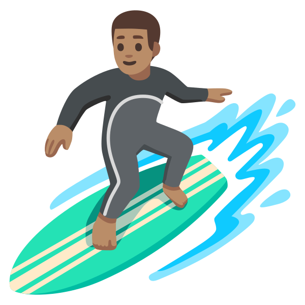 Emoji U1f3c4 1f3fd 200d 2642