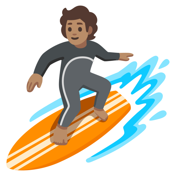 Emoji U1f3c4 1f3fd