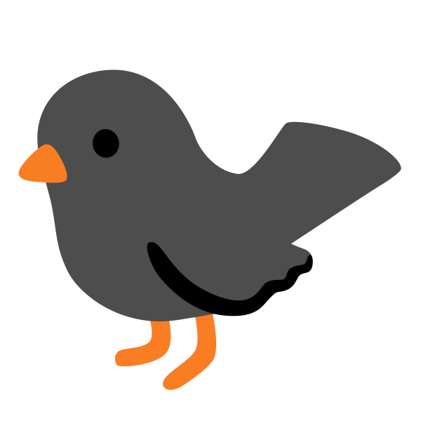 Emoji U1f426 200d 2b1b