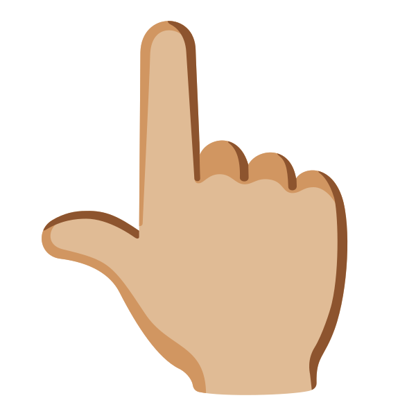 Emoji U1f446 1f3fc