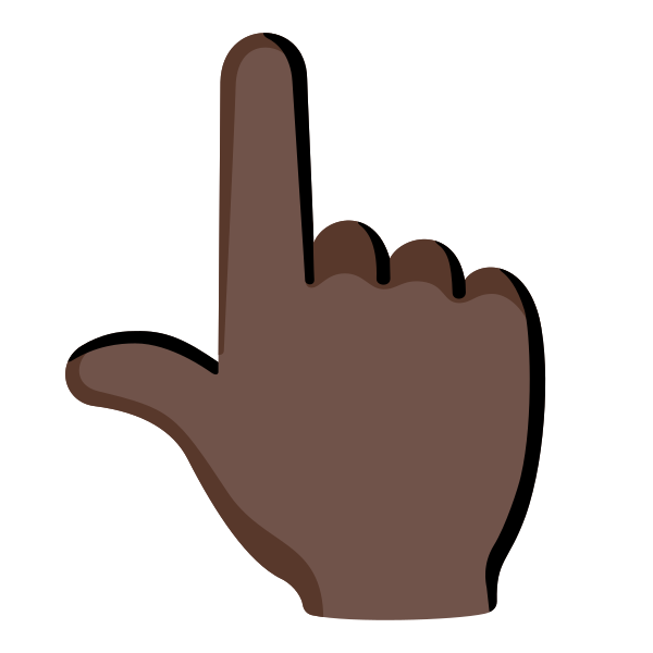 Emoji U1f446 1f3ff