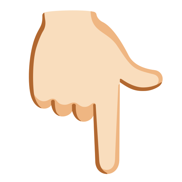 Emoji U1f447 1f3fb
