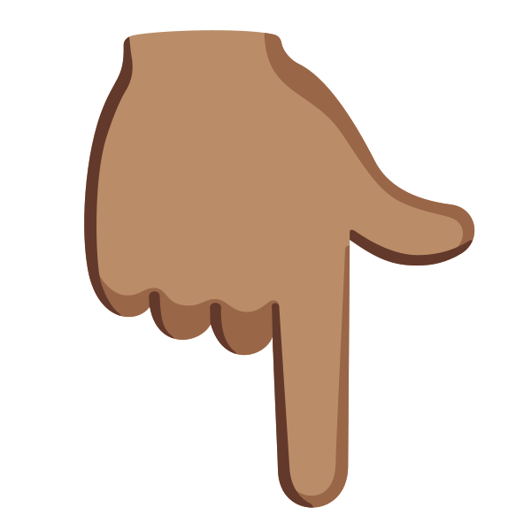 Emoji U1f447 1f3fd